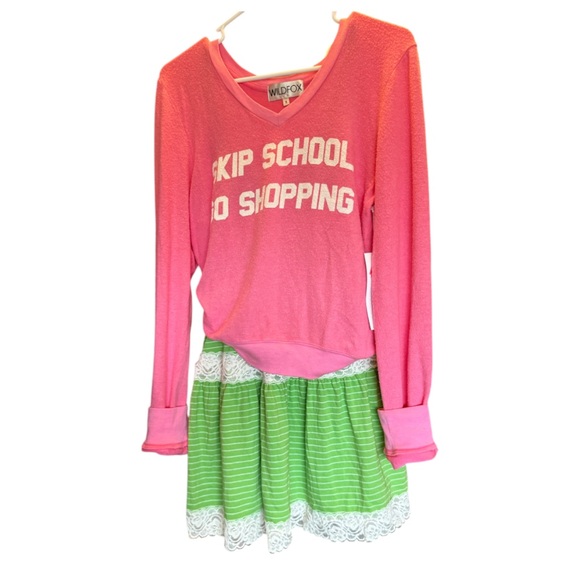 PINK Victoria’s Secret VTG Lace Cotton Midi Dress Top Intimates Beach - Picture 12 of 13